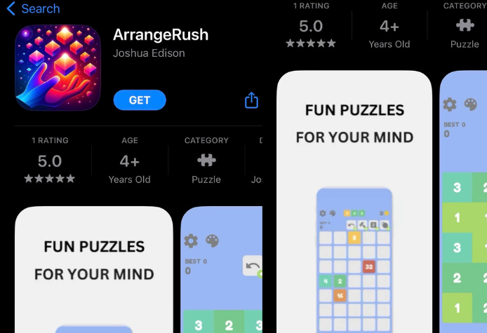 ArrangeRush iOS App